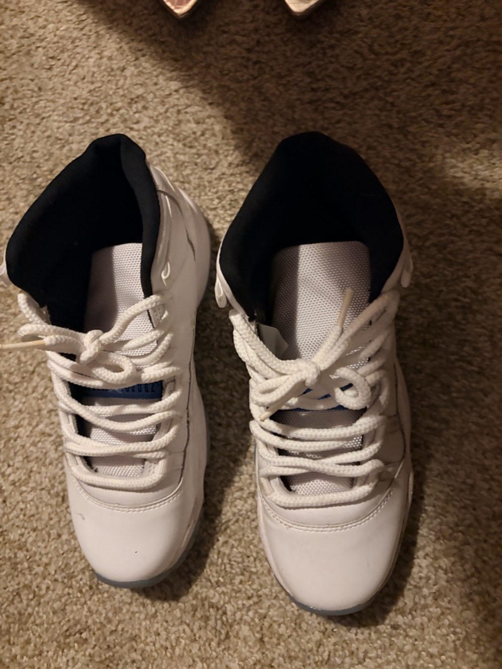 Jordan White and Black Men's Sneakers